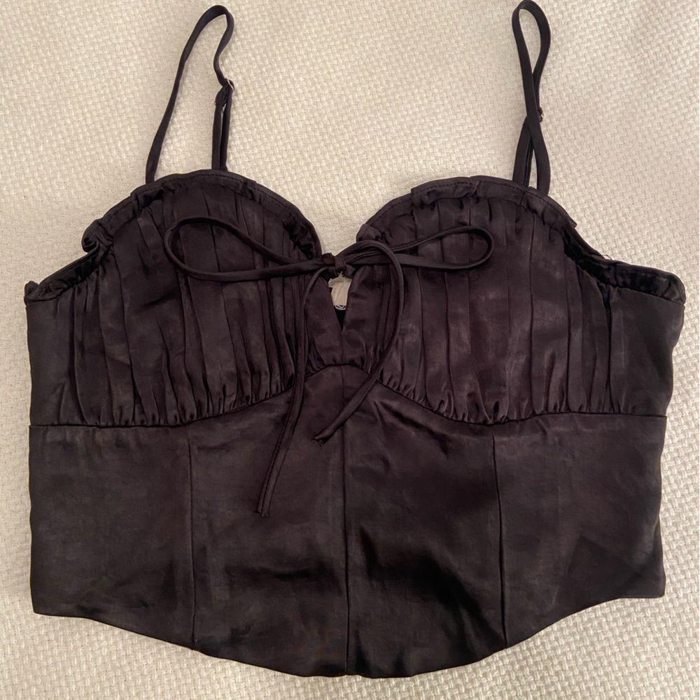 Alter’d state black bustier cropped tank